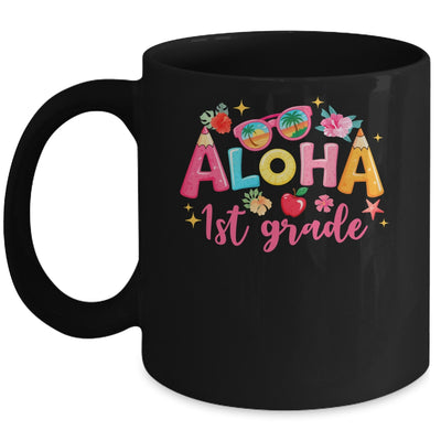 Aloha 1st Grade Summer Vacation Beach Teacher School Student Mug | teecentury