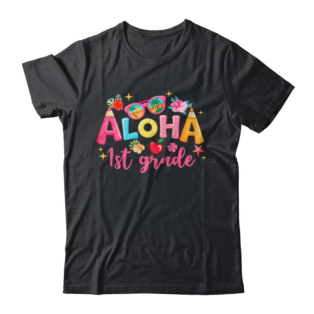 Aloha 1st Grade Summer Vacation Beach Teacher School Student Shirt & Hoodie | teecentury