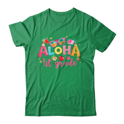 Aloha 1st Grade Summer Vacation Beach Teacher School Student Shirt & Hoodie | teecentury