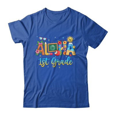 Aloha 1st Grade Teacher Life Summer Vacation School Beach Shirt & Tank Top | teecentury