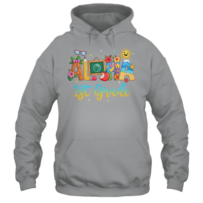 Aloha 1st Grade Teacher Life Summer Vacation School Beach Shirt & Tank Top | teecentury