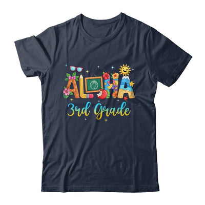 Aloha 3rd Grade Teacher Life Summer Vacation School Beach Shirt & Tank Top | teecentury