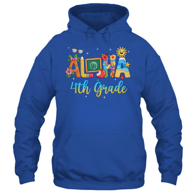 Aloha 4th Grade Teacher Life Summer Vacation School Beach Shirt & Tank Top | teecentury
