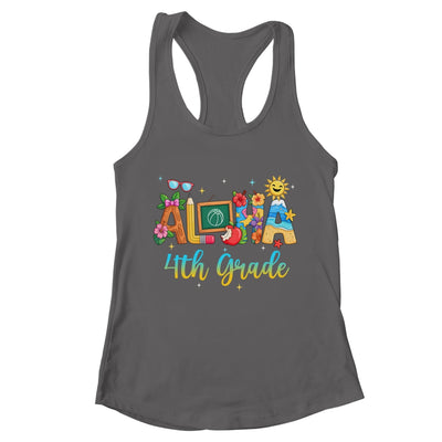 Aloha 4th Grade Teacher Life Summer Vacation School Beach Shirt & Tank Top | teecentury