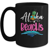 Aloha Beaches Hawaii Beach Summer Vacation Men Women Kids Mug | teecentury