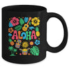 Aloha Hawaii Boho Retro Shaka Hibiscus Vacation Trip Summer Mug | teecentury