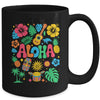 Aloha Hawaii Boho Retro Shaka Hibiscus Vacation Trip Summer Mug | teecentury