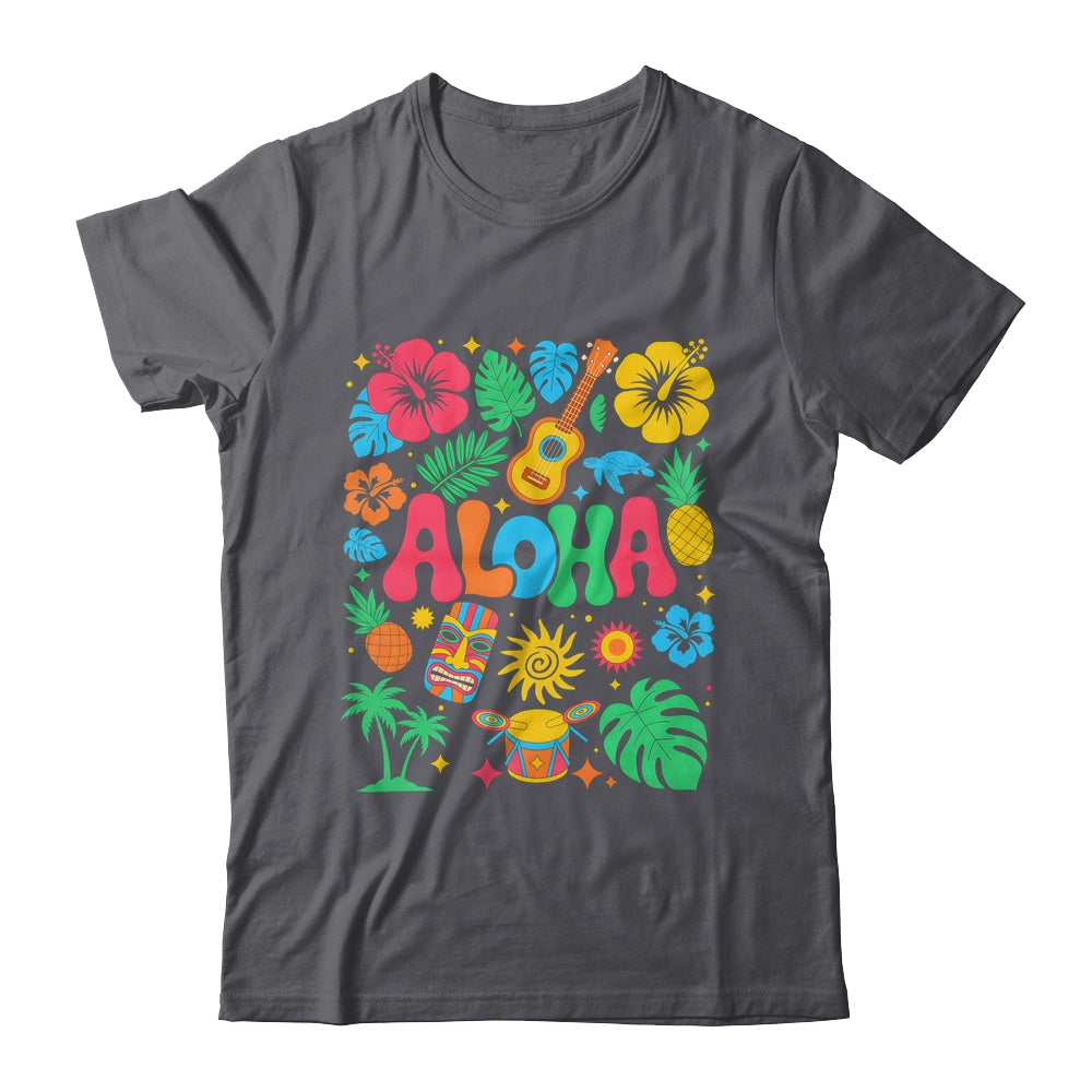 Aloha Hawaii Boho Retro Shaka Hibiscus Vacation Trip Summer Shirt & Tank Top | teecentury