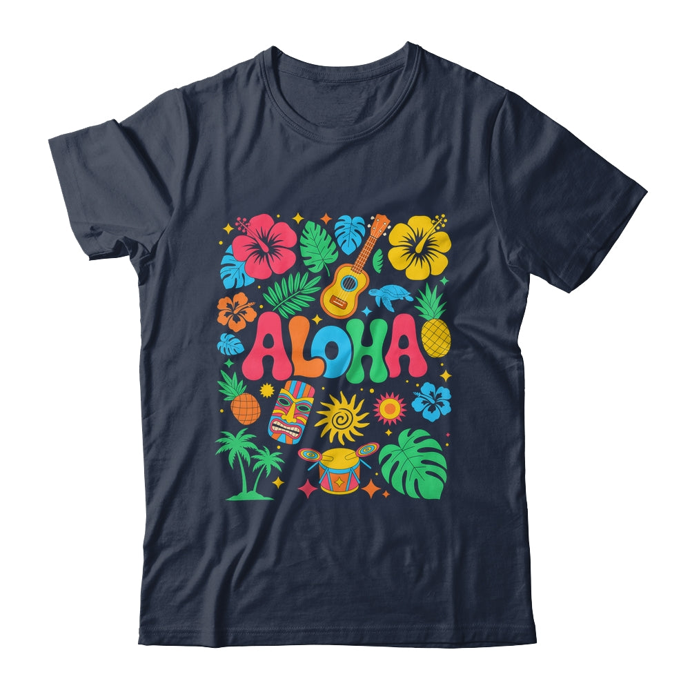 Aloha Hawaii Boho Retro Shaka Hibiscus Vacation Trip Summer Shirt & Tank Top | teecentury