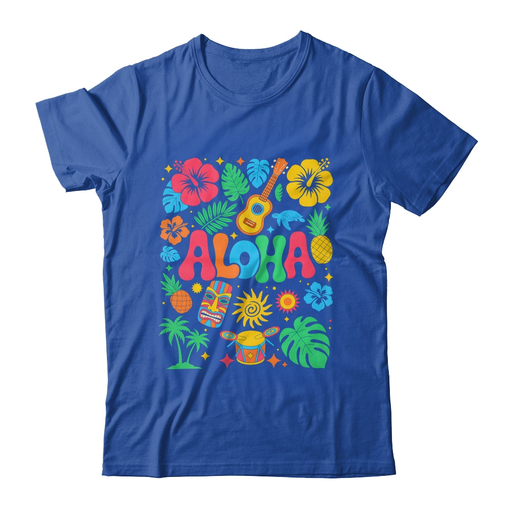 Aloha Hawaii Boho Retro Shaka Hibiscus Vacation Trip Summer Shirt & Tank Top | teecentury