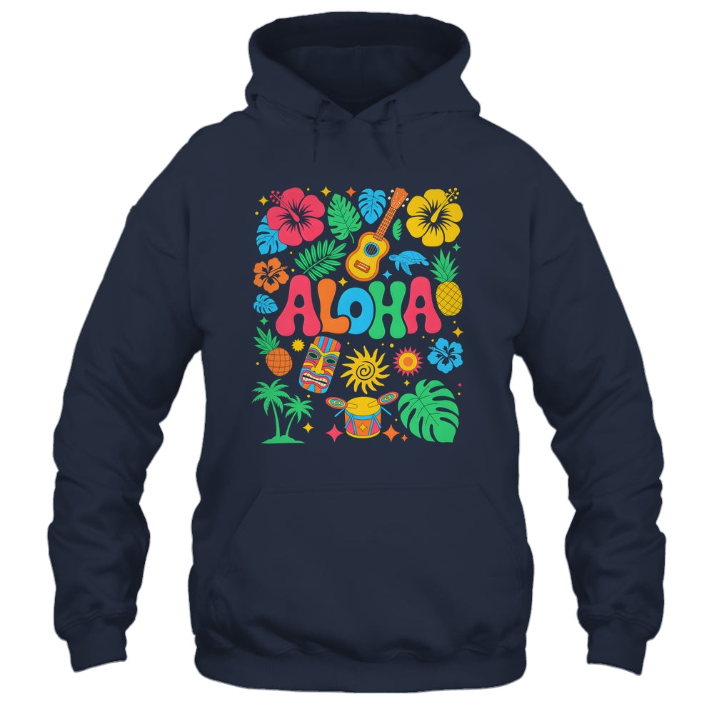 Aloha Hawaii Boho Retro Shaka Hibiscus Vacation Trip Summer Shirt & Tank Top | teecentury