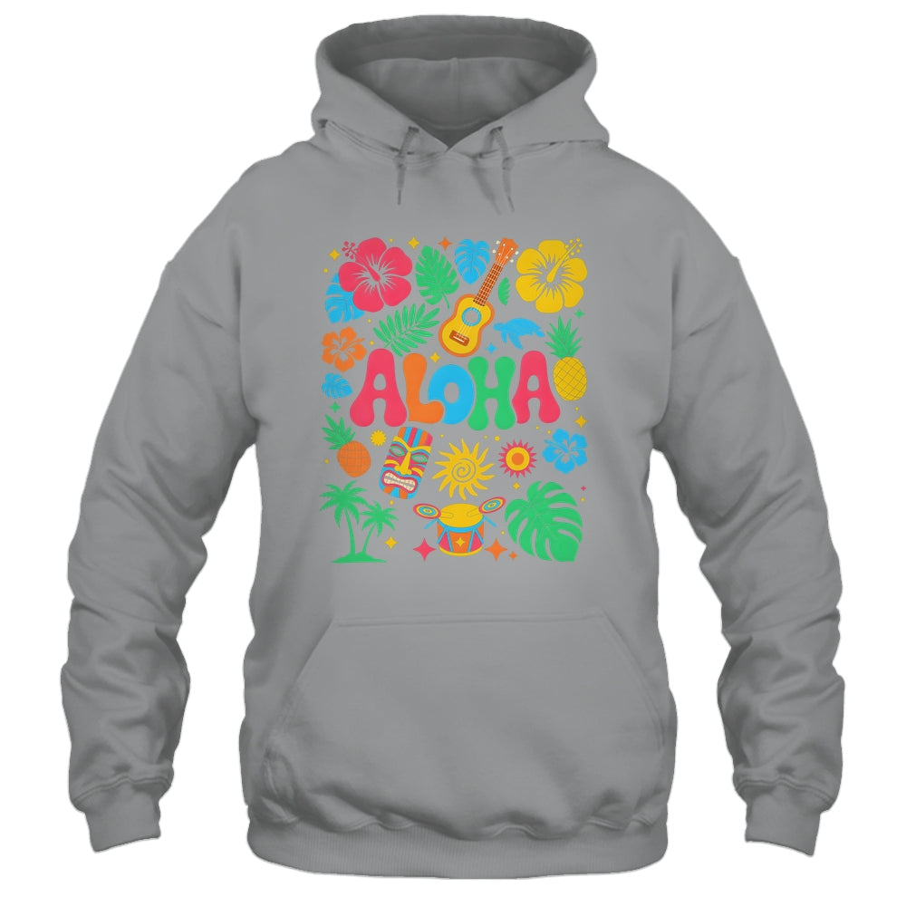 Aloha Hawaii Boho Retro Shaka Hibiscus Vacation Trip Summer Shirt & Tank Top | teecentury