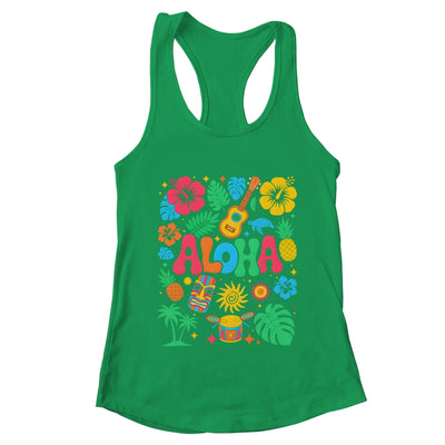 Aloha Hawaii Boho Retro Shaka Hibiscus Vacation Trip Summer Shirt & Tank Top | teecentury