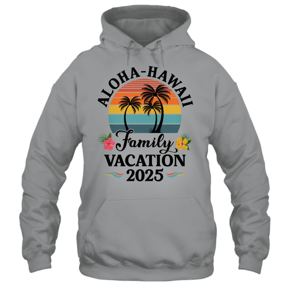 Aloha Hawaii Family Vacation 2025 Flower Hawaii Vacation Shirt & Tank Top | teecentury