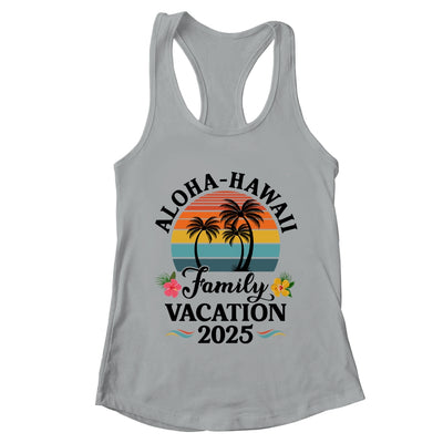 Aloha Hawaii Family Vacation 2025 Flower Hawaii Vacation Shirt & Tank Top | teecentury