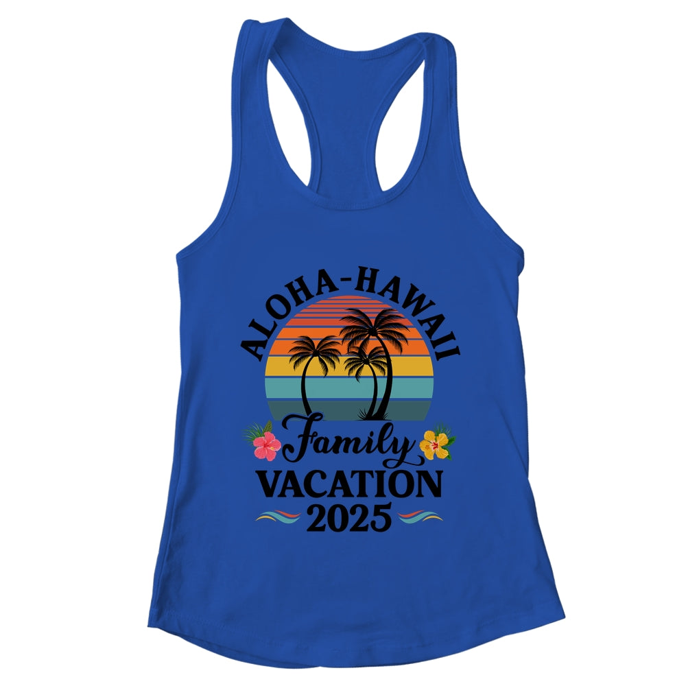 Aloha Hawaii Family Vacation 2025 Flower Hawaii Vacation Shirt & Tank Top | teecentury