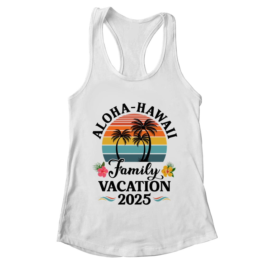 Aloha Hawaii Family Vacation 2025 Flower Hawaii Vacation Shirt & Tank Top | teecentury