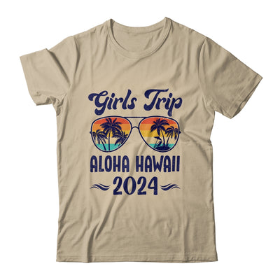 Aloha Hawaii Girls Trip Beach Vacation 2024 Matching Group Shirt & Tank Top | teecentury