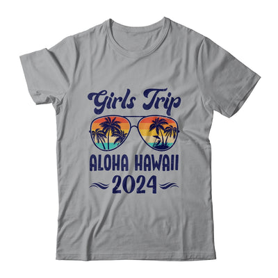 Aloha Hawaii Girls Trip Beach Vacation 2024 Matching Group Shirt & Tank Top | teecentury