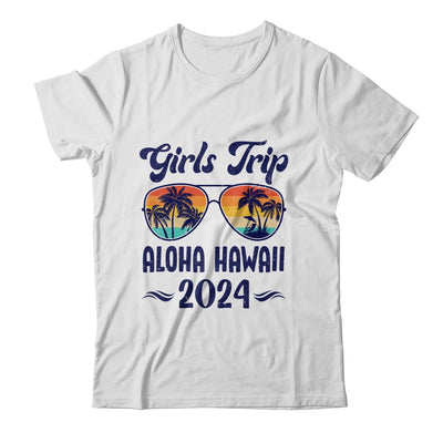 Aloha Hawaii Girls Trip Beach Vacation 2024 Matching Group Shirt & Tank Top | teecentury