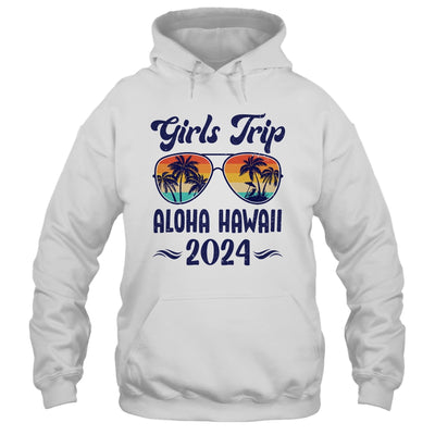 Aloha Hawaii Girls Trip Beach Vacation 2024 Matching Group Shirt & Tank Top | teecentury