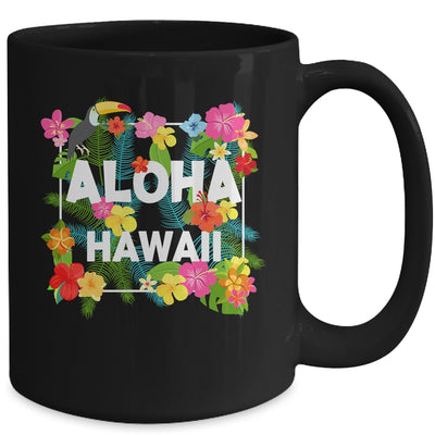 Aloha Hawaii Hibiscus Flowers Aesthetic Design For Men Women Mug | teecentury