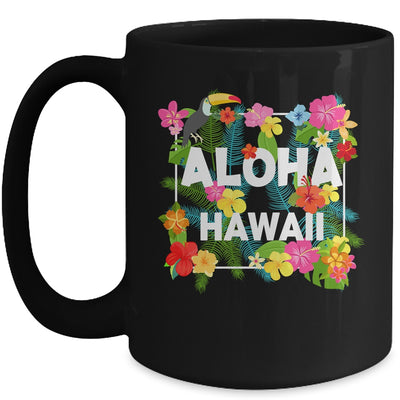 Aloha Hawaii Hibiscus Flowers Aesthetic Design For Men Women Mug | teecentury