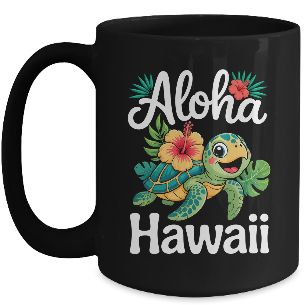 Aloha Hawaii Turtle Hawaiian Island Kids Men Women Boy Girls Mug | teecentury
