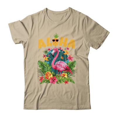 Aloha Hawaiian Hawaii Flamingo Kids Teen Girls Women Shirt & Tank Top | teecentury