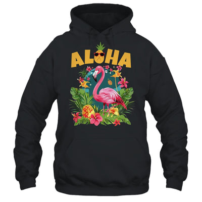 Aloha Hawaiian Hawaii Flamingo Kids Teen Girls Women Shirt & Tank Top | teecentury