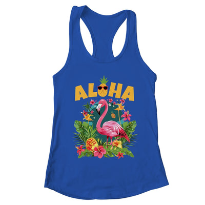 Aloha Hawaiian Hawaii Flamingo Kids Teen Girls Women Shirt & Tank Top | teecentury