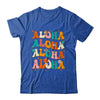 Aloha Hawaiian Vintage Hawaii Vacation Women Girls Groovy Shirt & Tank Top | teecentury