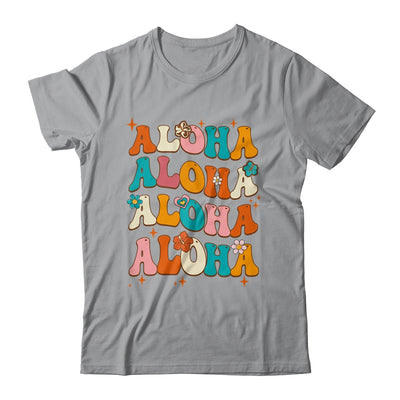 Aloha Hawaiian Vintage Hawaii Vacation Women Girls Groovy Shirt & Tank Top | teecentury