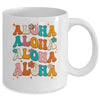 Aloha Hawaiian Vintage Hawaii Vacation Women Girls Groovy Mug | teecentury