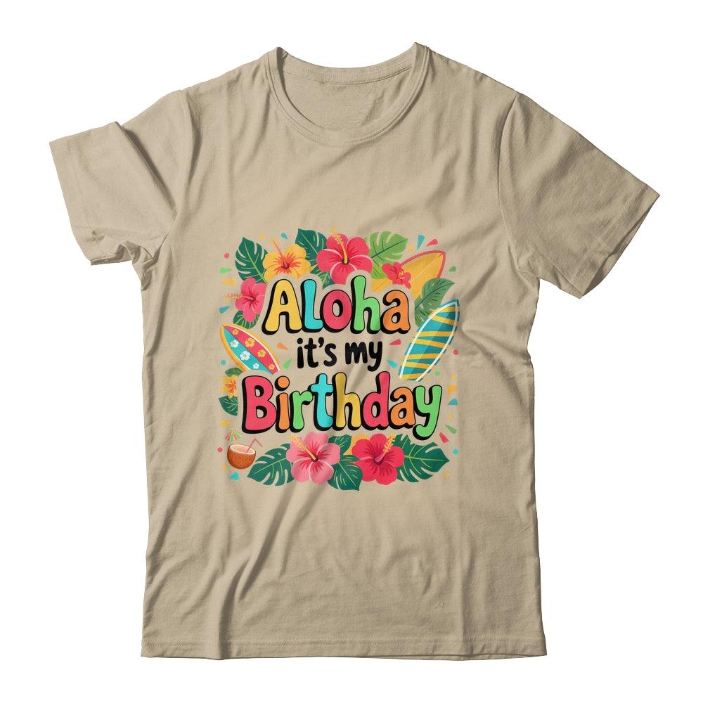 Aloha Its My Birthday Happy Hawaiian Birthday Party Family Shirt & Tank Top | teecentury