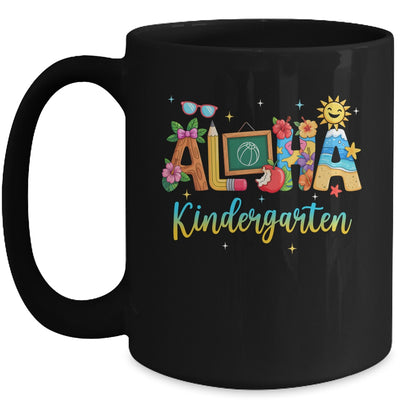 Aloha Kindergarten Teacher Life Summer Vacation School Beach Mug | teecentury