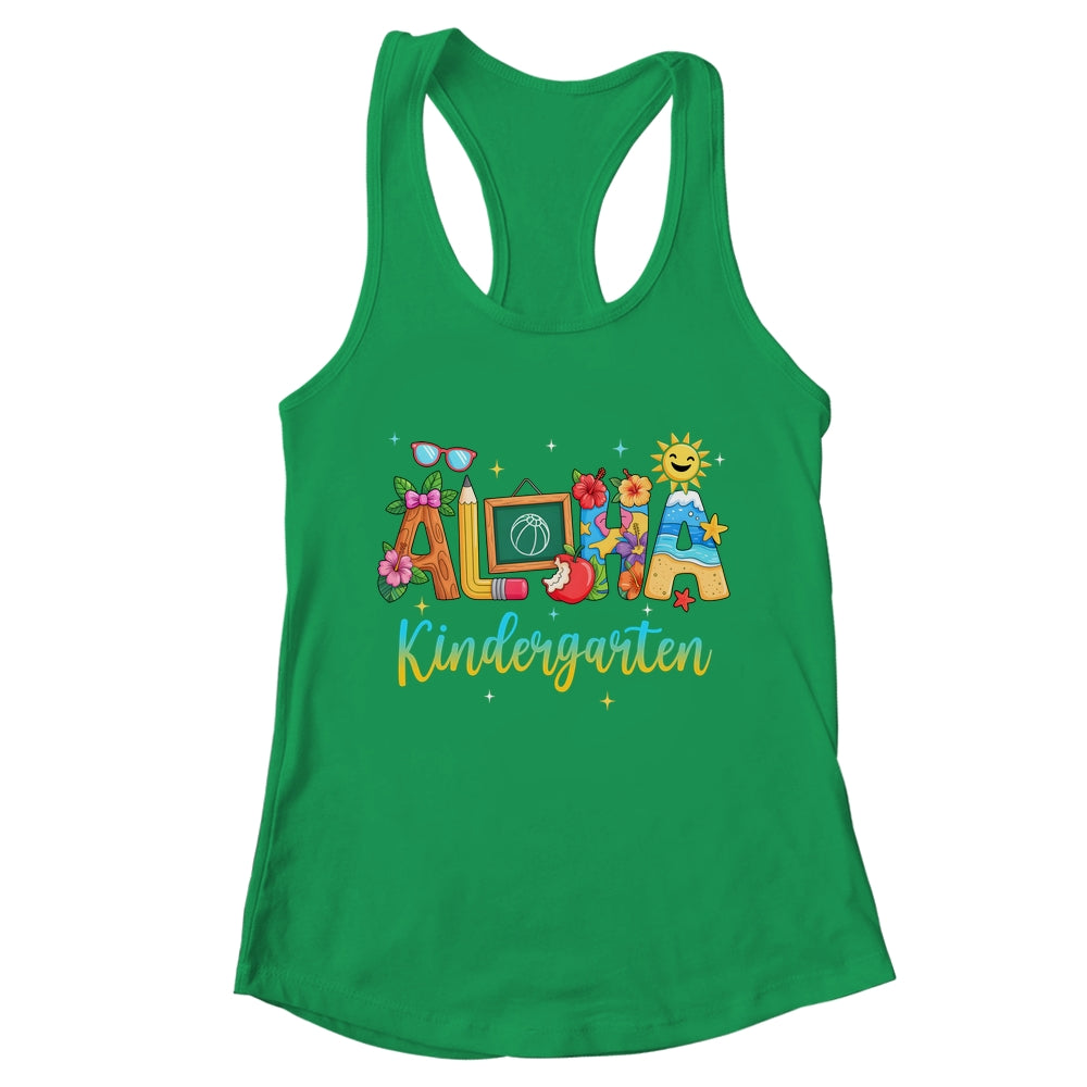 Aloha Kindergarten Teacher Life Summer Vacation School Beach Shirt & Tank Top | teecentury