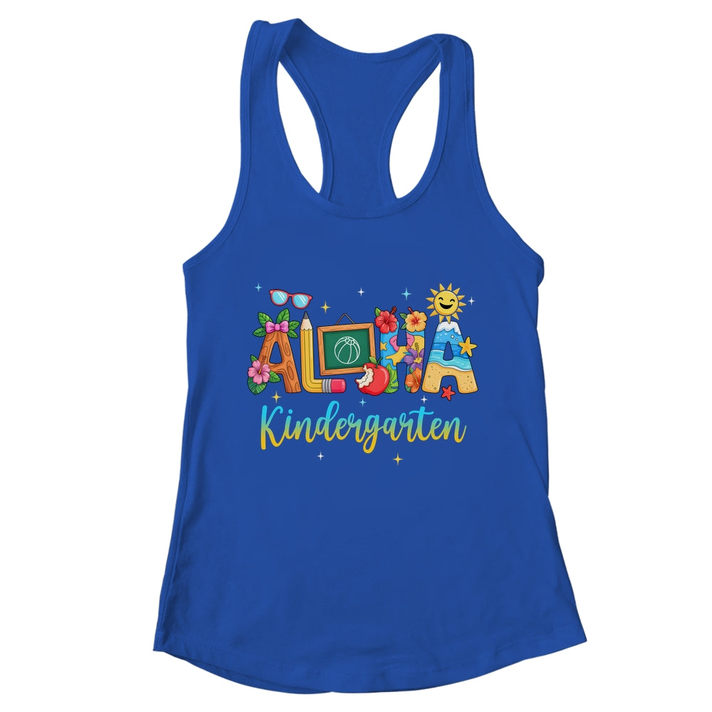 Aloha Kindergarten Teacher Life Summer Vacation School Beach Shirt & Tank Top | teecentury