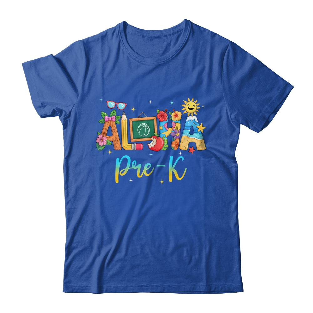 Aloha PreSchool Beach Teacher Life Summer Vacation School Beach Shirt & Tank Top | teecentury