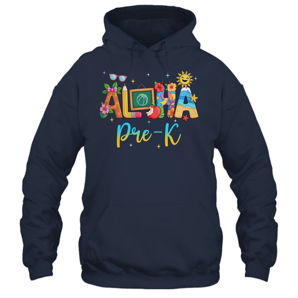 Aloha PreSchool Beach Teacher Life Summer Vacation School Beach Shirt & Tank Top | teecentury