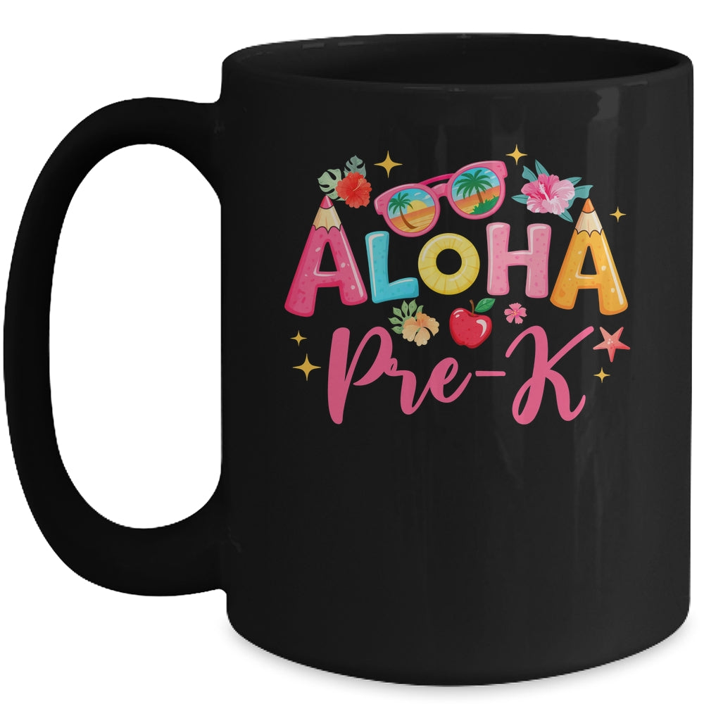 Aloha Preschool Summer Vacation Beach Teacher Pre-k School Mug | teecentury