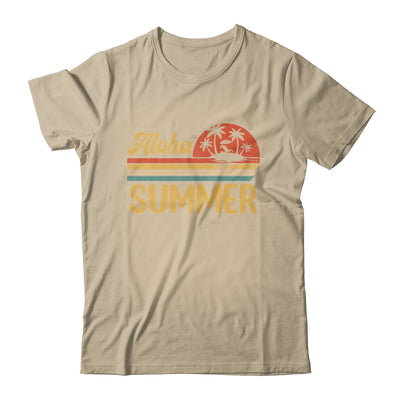 Aloha Summer Vintage Teacher Last Day Of School Vacation Shirt & Tank Top | teecentury