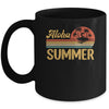 Aloha Summer Vintage Teacher Last Day Of School Vacation Mug | teecentury