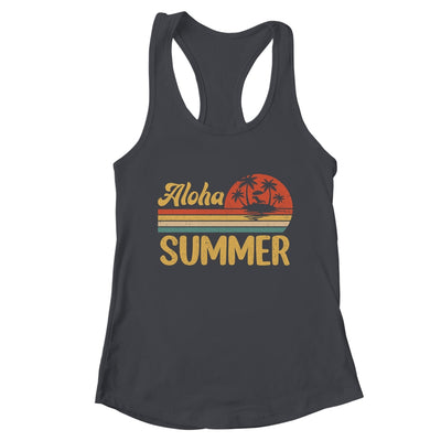 Aloha Summer Vintage Teacher Last Day Of School Vacation Shirt & Tank Top | teecentury