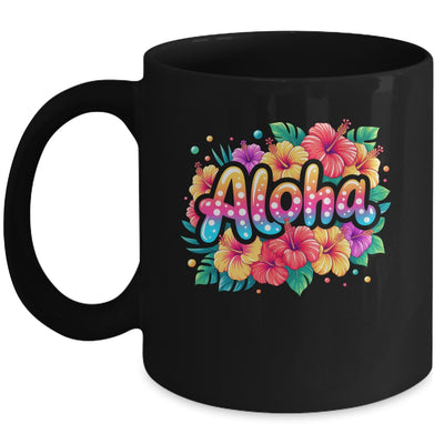 Aloha Tropical Flowers Summer Vacation Hawaii Beach 2025 Mug | teecentury