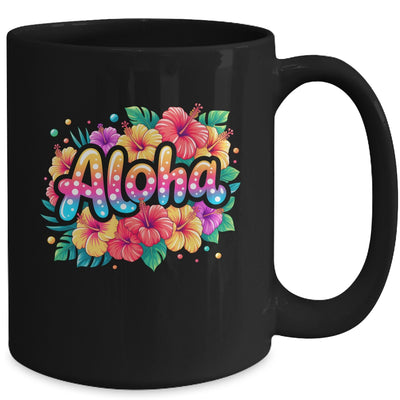Aloha Tropical Flowers Summer Vacation Hawaii Beach 2025 Mug | teecentury