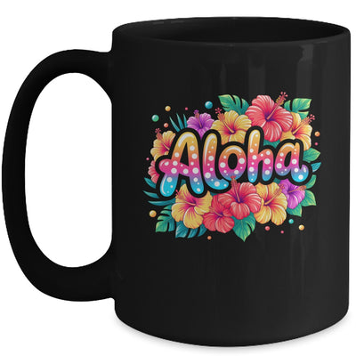 Aloha Tropical Flowers Summer Vacation Hawaii Beach 2025 Mug | teecentury