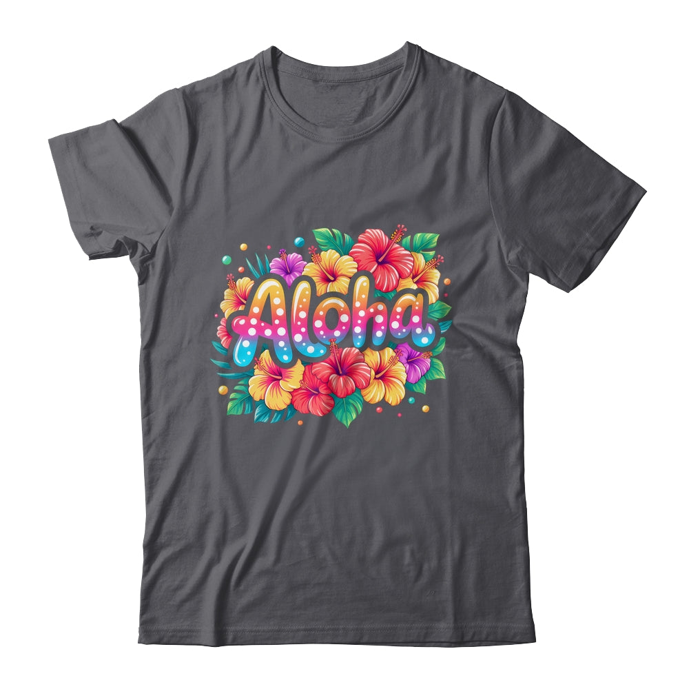 Aloha Tropical Flowers Summer Vacation Hawaii Beach 2025 Shirt & Tank Top | teecentury