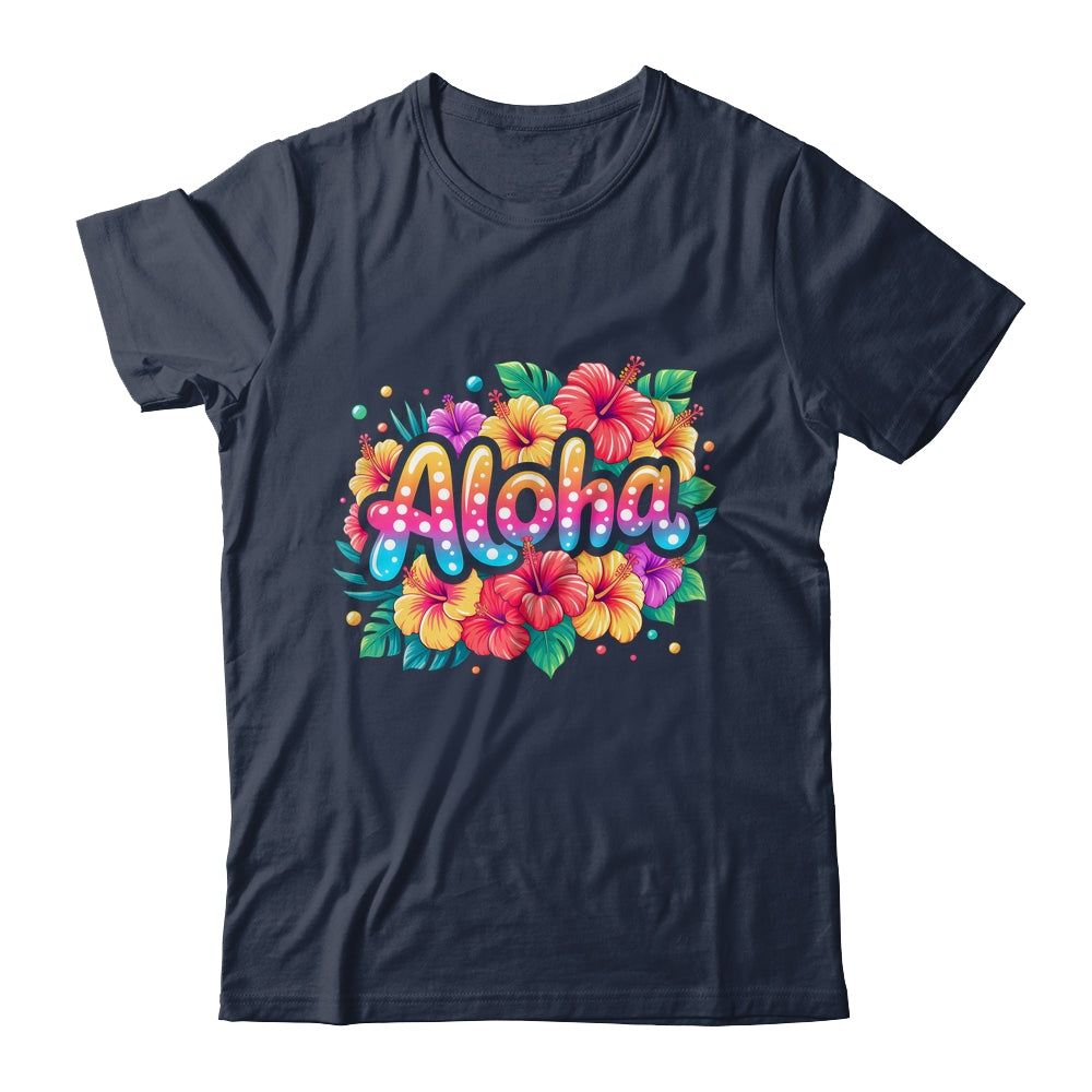 Aloha Tropical Flowers Summer Vacation Hawaii Beach 2025 Shirt & Tank Top | teecentury