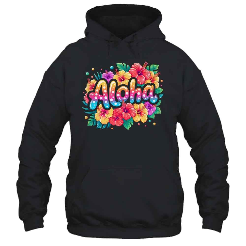 Aloha Tropical Flowers Summer Vacation Hawaii Beach 2025 Shirt & Tank Top | teecentury